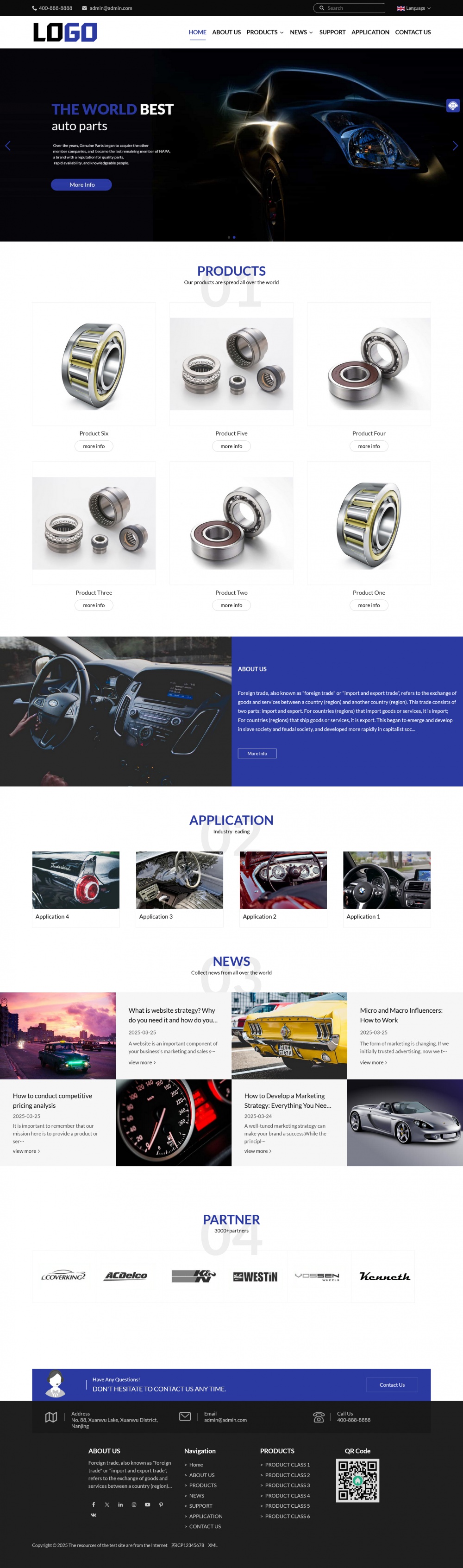 （响应式）中英双语外贸企业网站模板-站源网