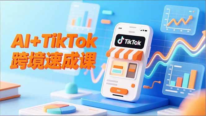 图片[1]-（16745期）AI+TikTok跨境速成课，智能翻译、店铺定位、流程拆解，7天高效上线运营-站源网
