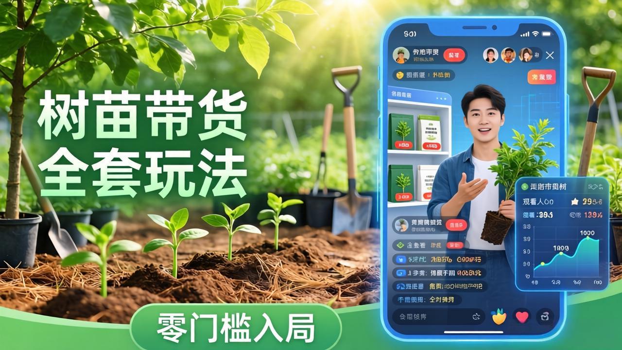 视频号AI树苗带货全套玩法:零门槛入局,掌握豆包、千问等AI工具制作树苗视频的全套流程 视频号AI树苗带货全套玩法:零门槛入局,掌握豆包、千问等AI工具制作树苗视频的全套流程