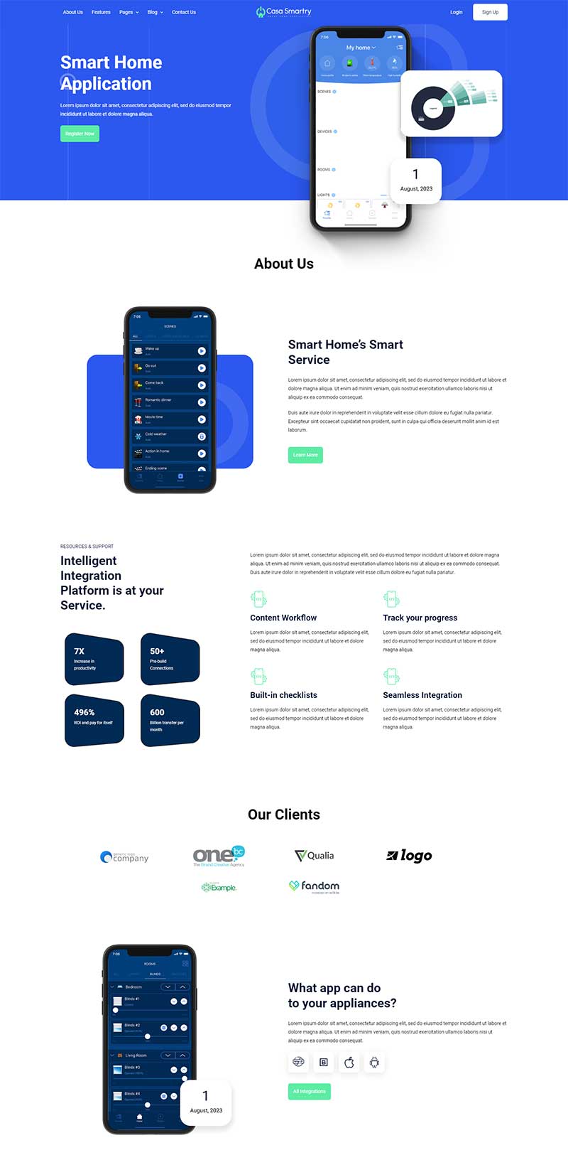 响应式APP软件介绍网页模板-站源网