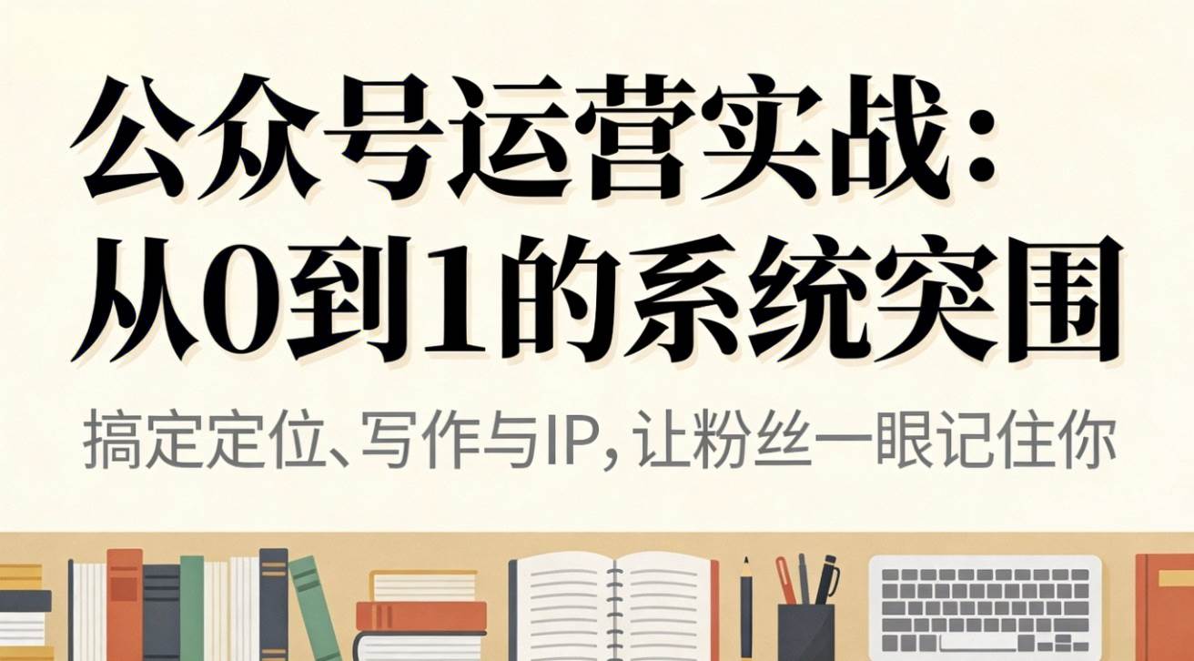 图片[1]-（16777期）公众号运营实战：从0到1的系统突围-站源网
