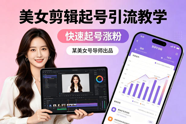 某美女号导师出品:美女剪辑起号引流教学,快速起号涨粉 某美女号导师出品:美女剪辑起号引流教学,快速起号涨粉
