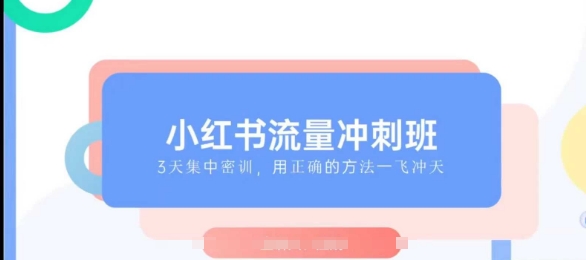 小红书流量冲刺班2025，最懂小红书的女人，快速教你2025年入局小红书-站源网